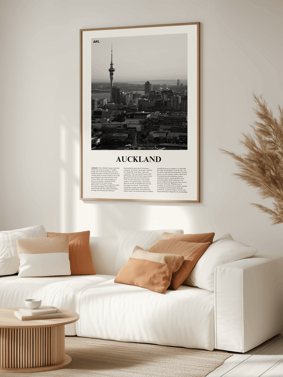 Auckland 02 Newspaper Poster | Framed product image (3)