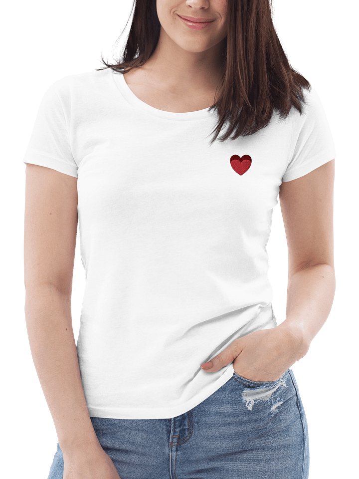 I ♥ Bella Embroidered Women's Fitted Eco Tee product image (2)