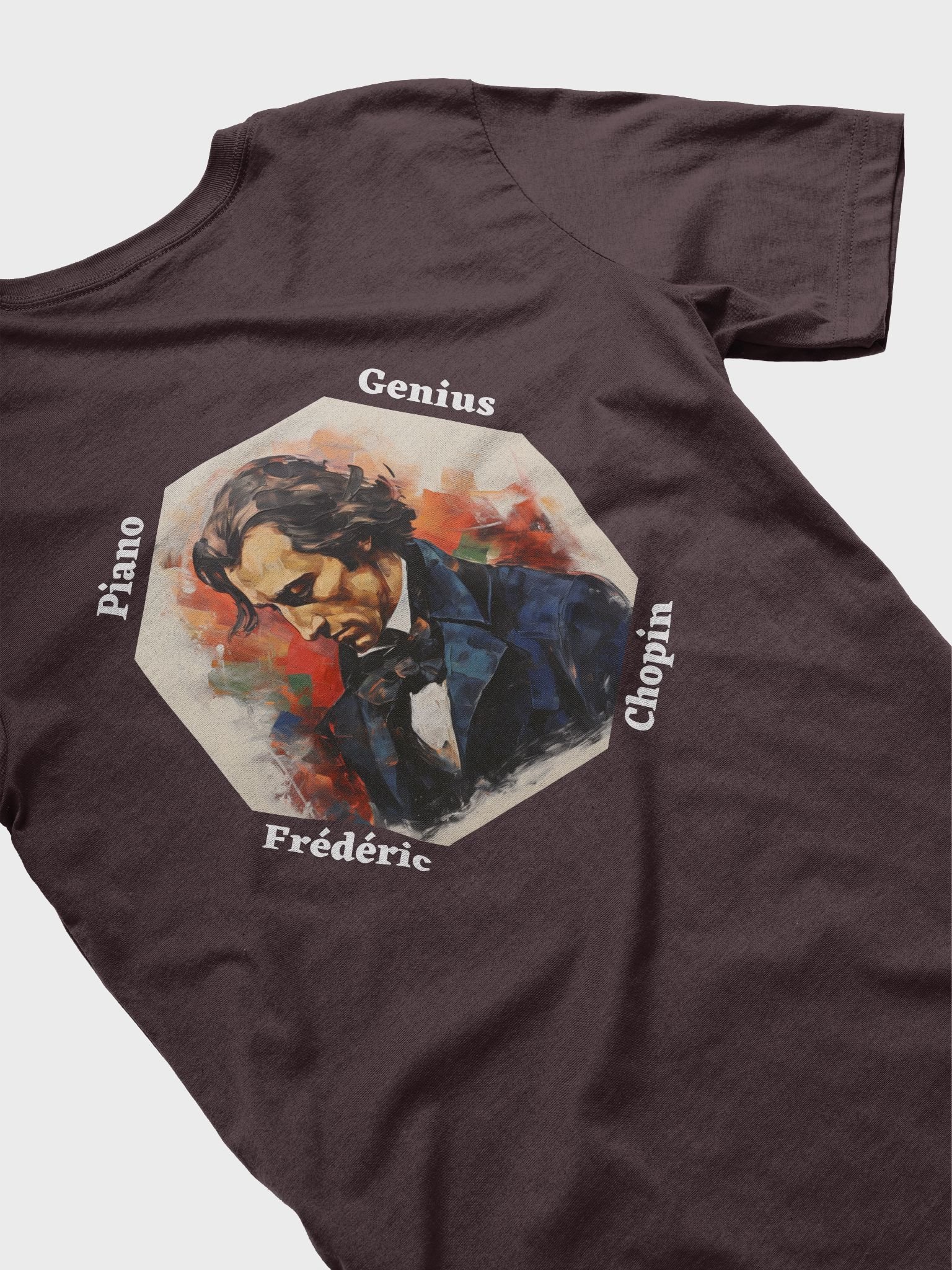 Frédéric Chopin - Piano Genius | Dark T-Shirt (Backprint) product image (34)