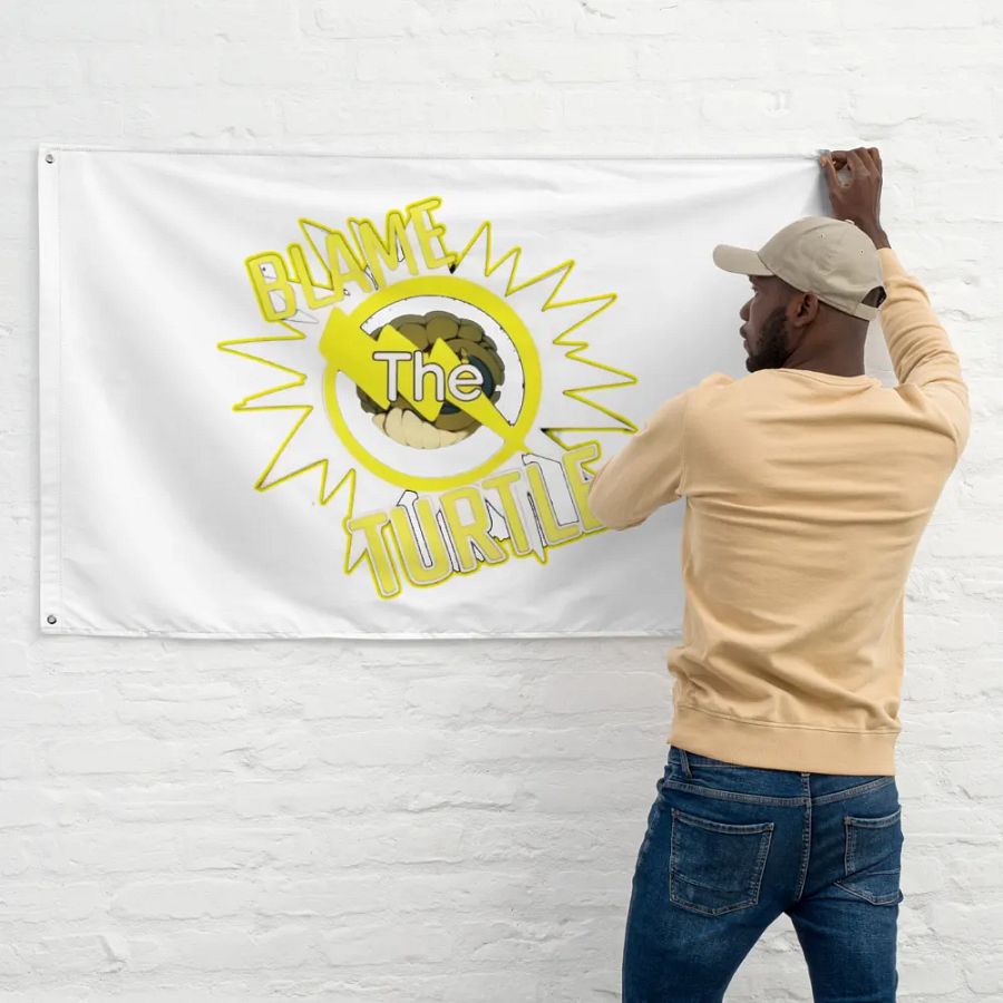 Blame The Turtle! Flag product image (11)