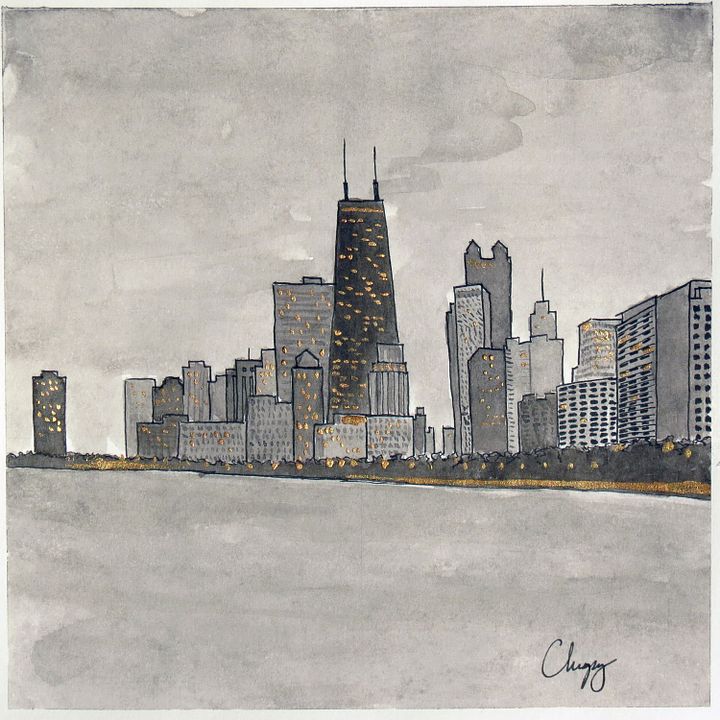 Chicago Skyline - Original Drawing product image (2)
