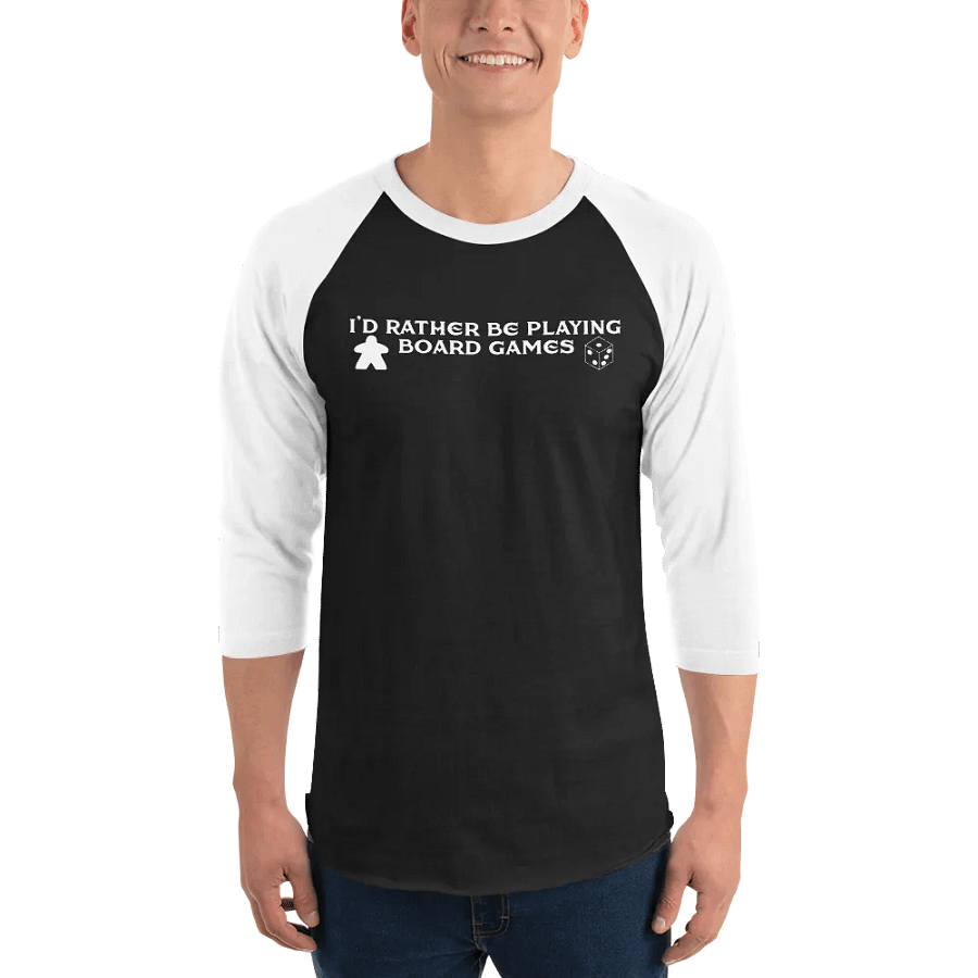 I'd Rather Be Playing Board Games Baseball Tee product image (1)