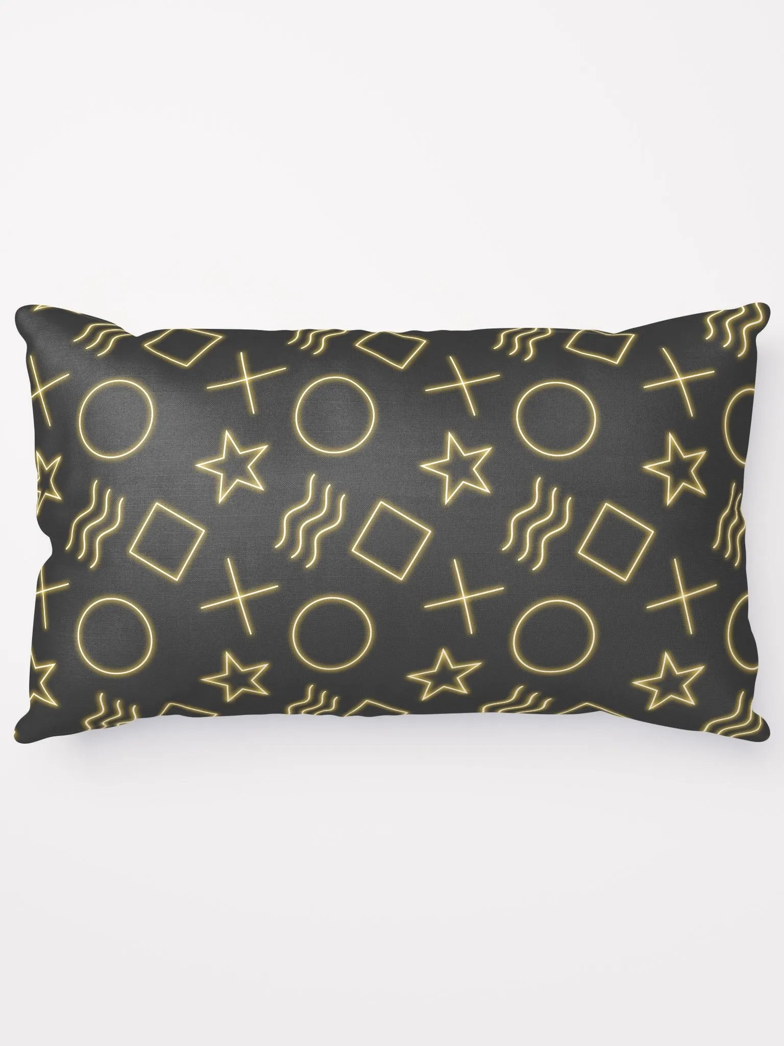 ESP Card Pattern Half-Print Solid Back Pillow—Goldie Edition product image (13)