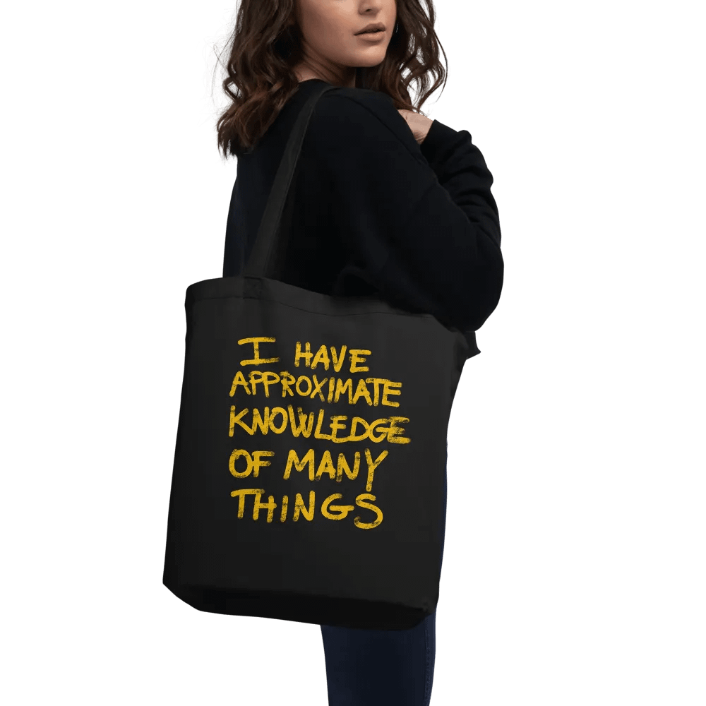 Demon Cat With Text Double Sided Totebag - Black product image (7)