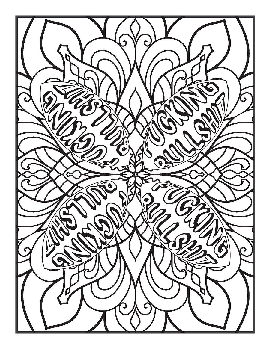 Art & Expletives, The Angry Swears Version- Swear Word Coloring Book for Adults | Printable | Cuss Words | Sweary Phrases | Curse Words product image (4)