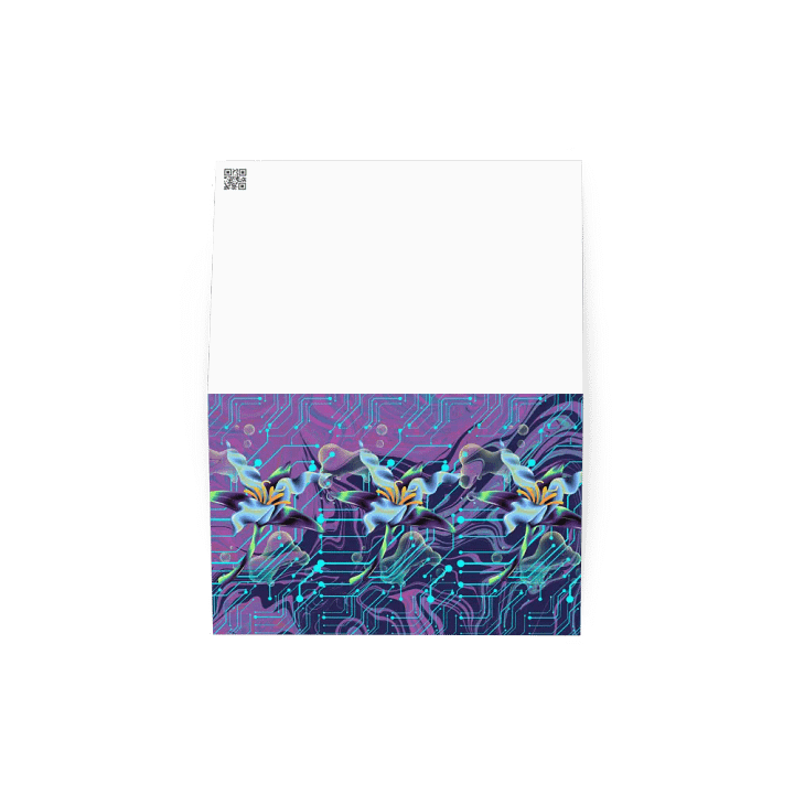 purple mood meta-magic teal meta-magic greeting card for stylish gifts product image (2)