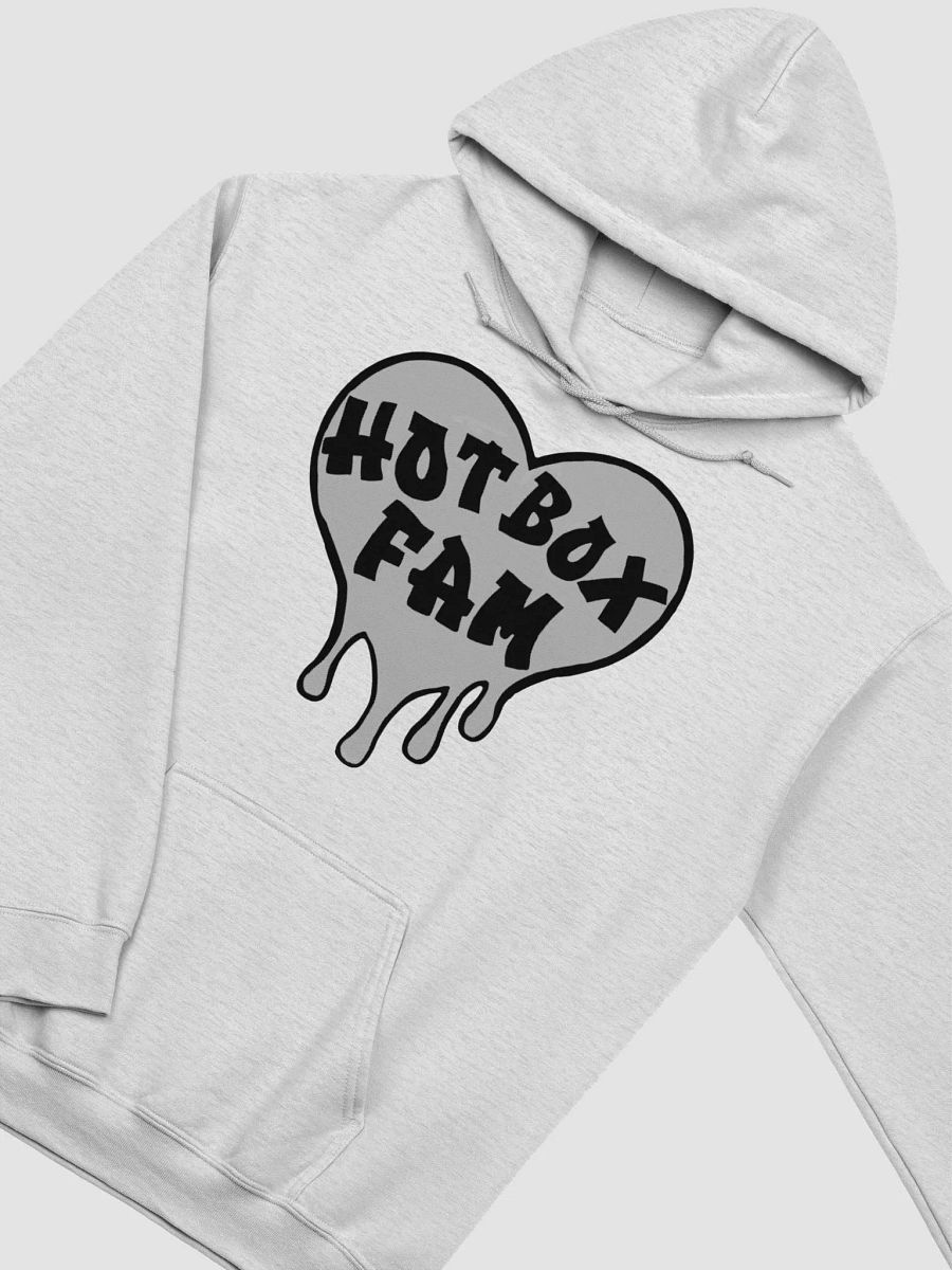 UNISEX HOT BOX FAM SOLID GREY LOGO HOODIE product image (29)