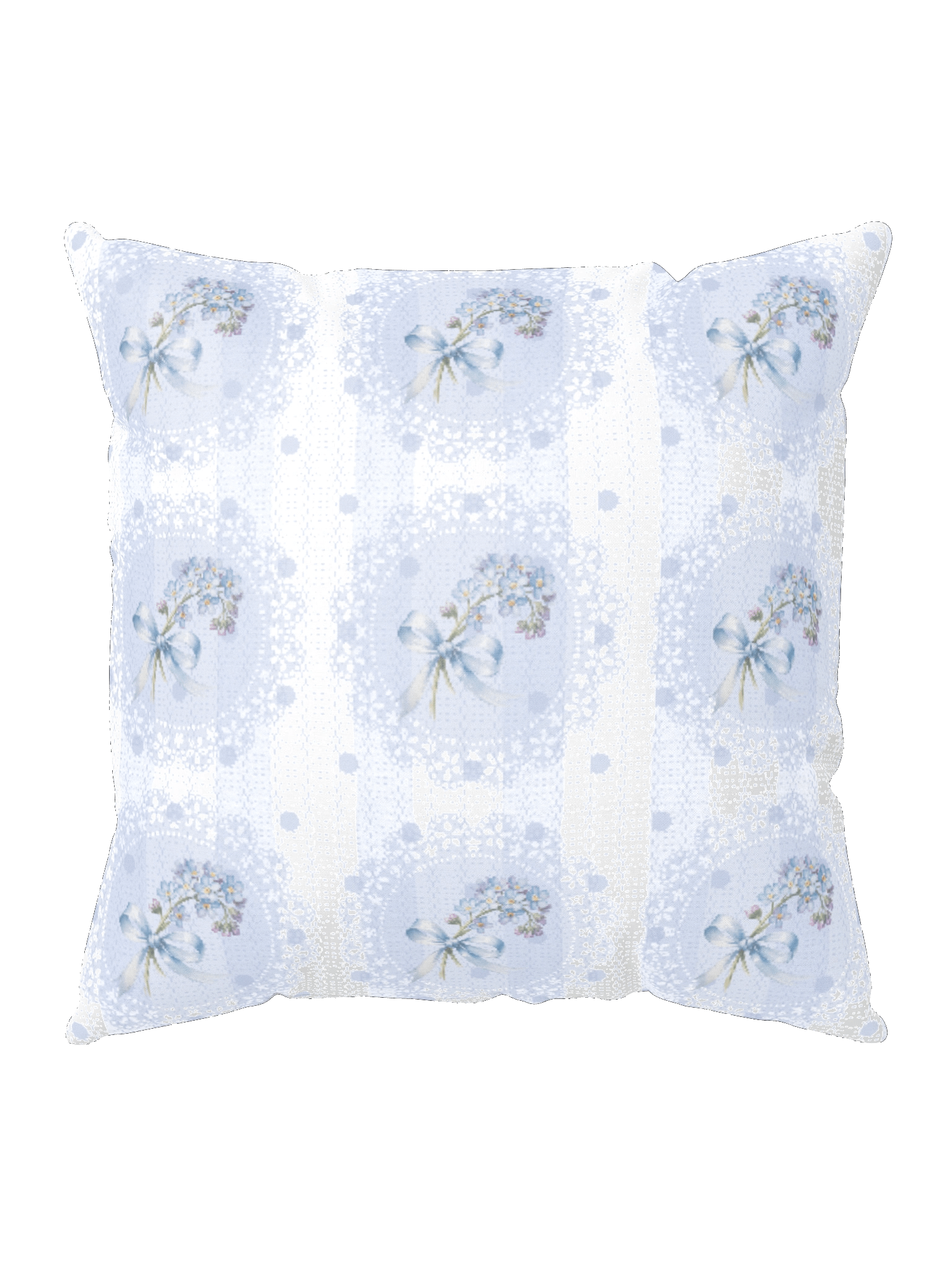 Forget-Me-Not Heirloom Pillow Lace Floral Stripes Pattern product image (6)
