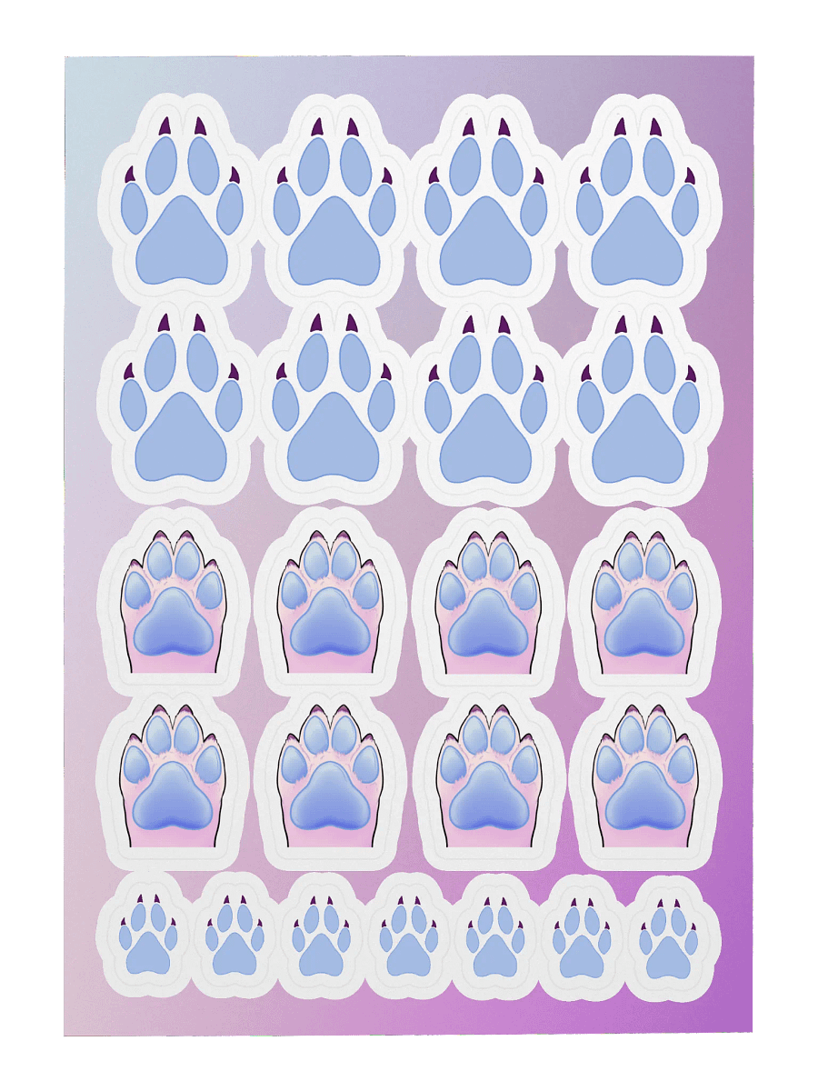 Paw Print Sticker Sheet product image (3)