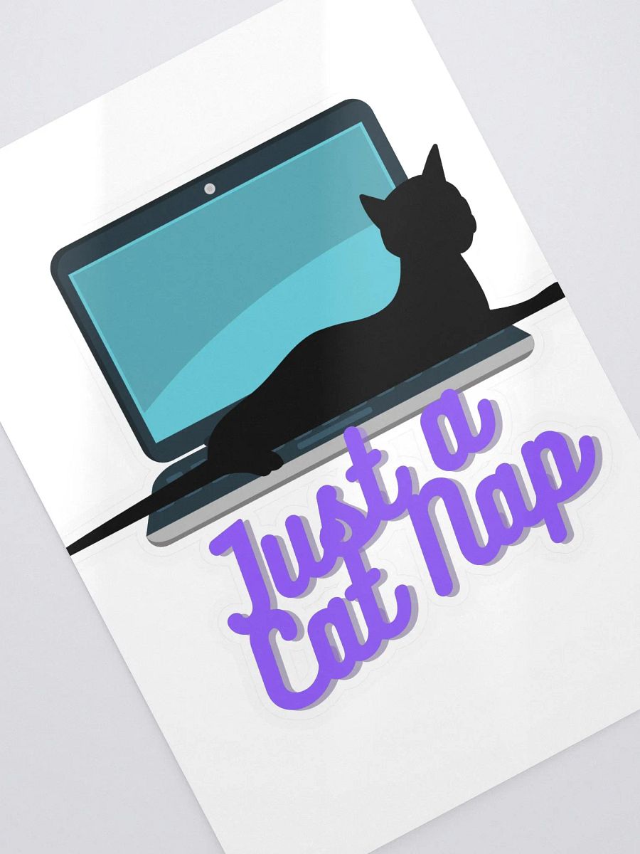 Just A Cat Nap (Kiss Cut Sticker Sheet with Background) product image (2)