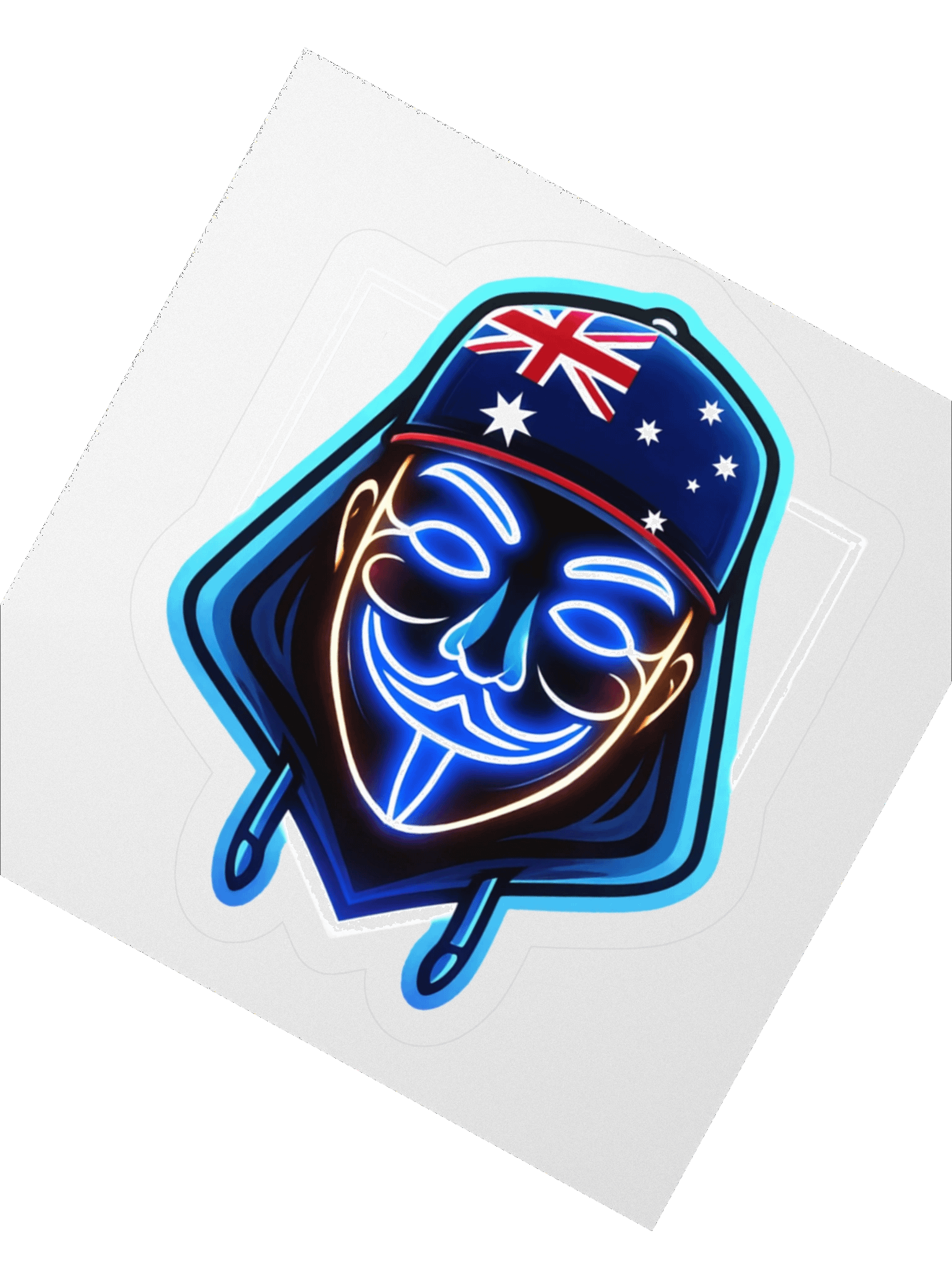 Neon Aussie Mask Sticker Set product image (4)
