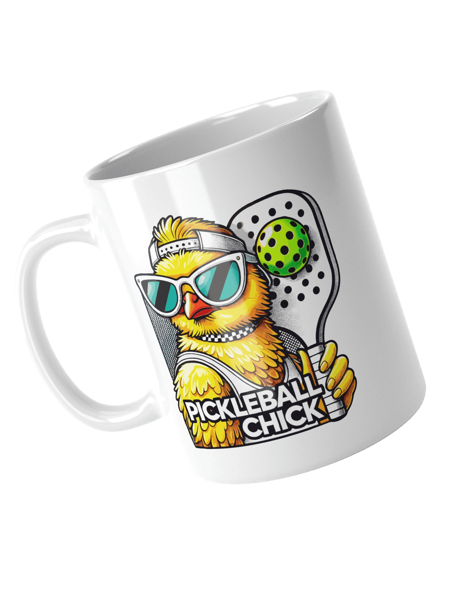 Pickleball Chick White Glossy Mug product image (11)