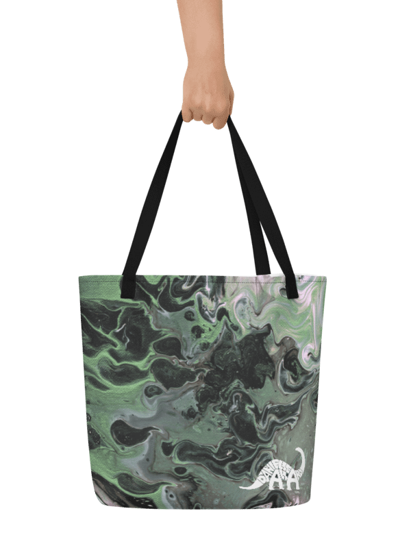Metallic Green Fluid Acrylic Tote Bag product image (13)
