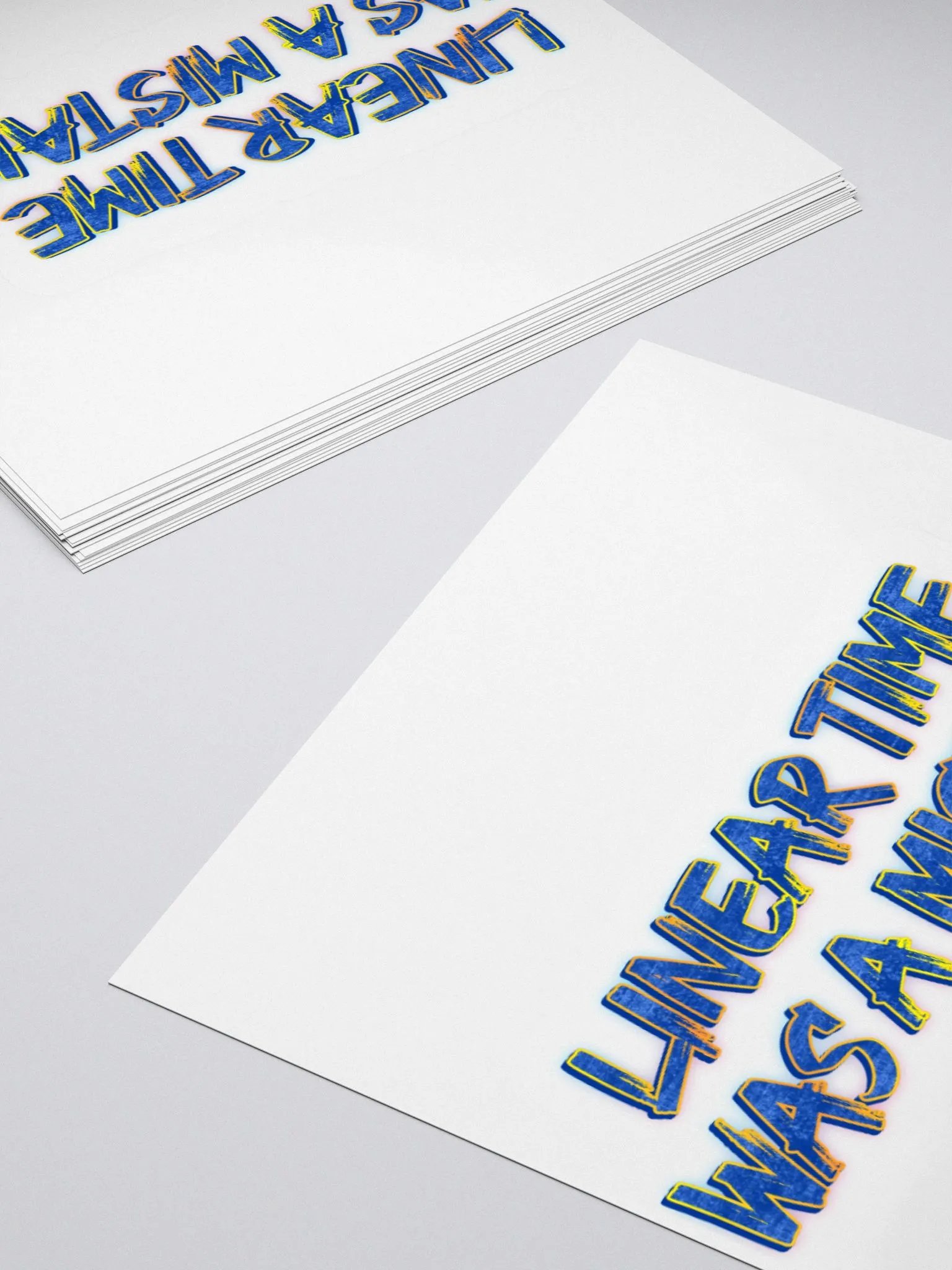 Linear Time Was A Mistake Sticker (3 Sizes) product image (11)