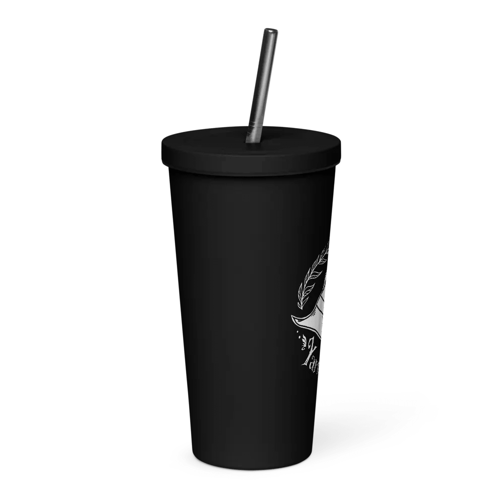 Insulated Tumbler with a Straw - Yarn Witch Logo product image (4)