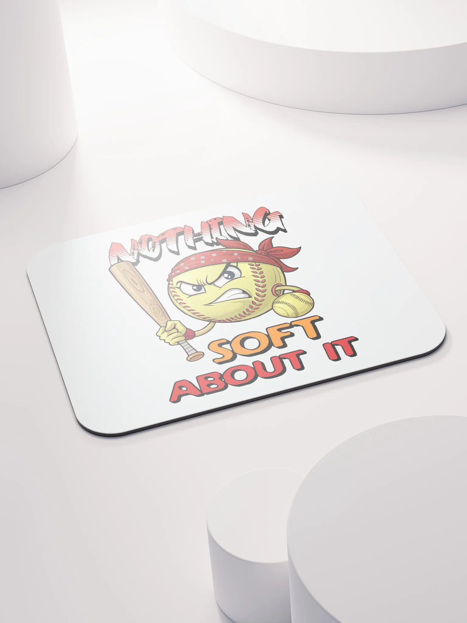 Nothing Soft About It Softball Fierce Fury Mouse Pad product image (4)