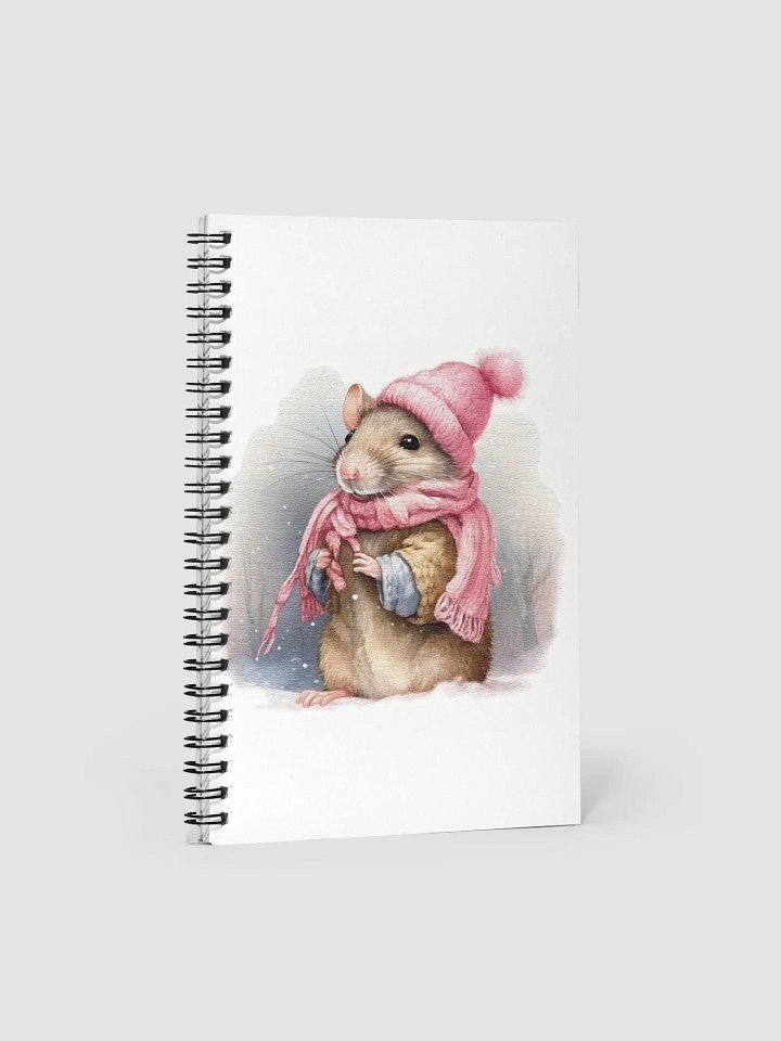 Adorable cute Mouse wearing a pink hat and scarf product image (1)