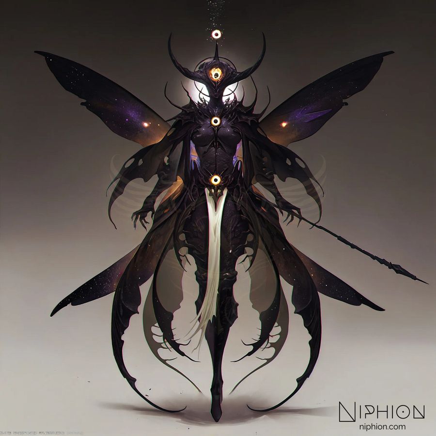 High-Resolution Digital Art – Abyssal Seraph, Character Design #10 product image (1)