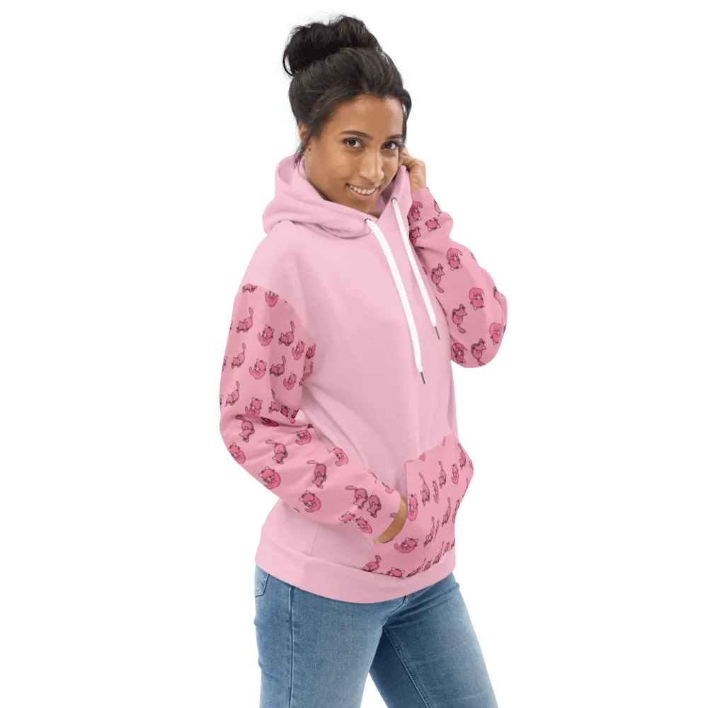 Pink Cat Paradise Hoodie product image (1)