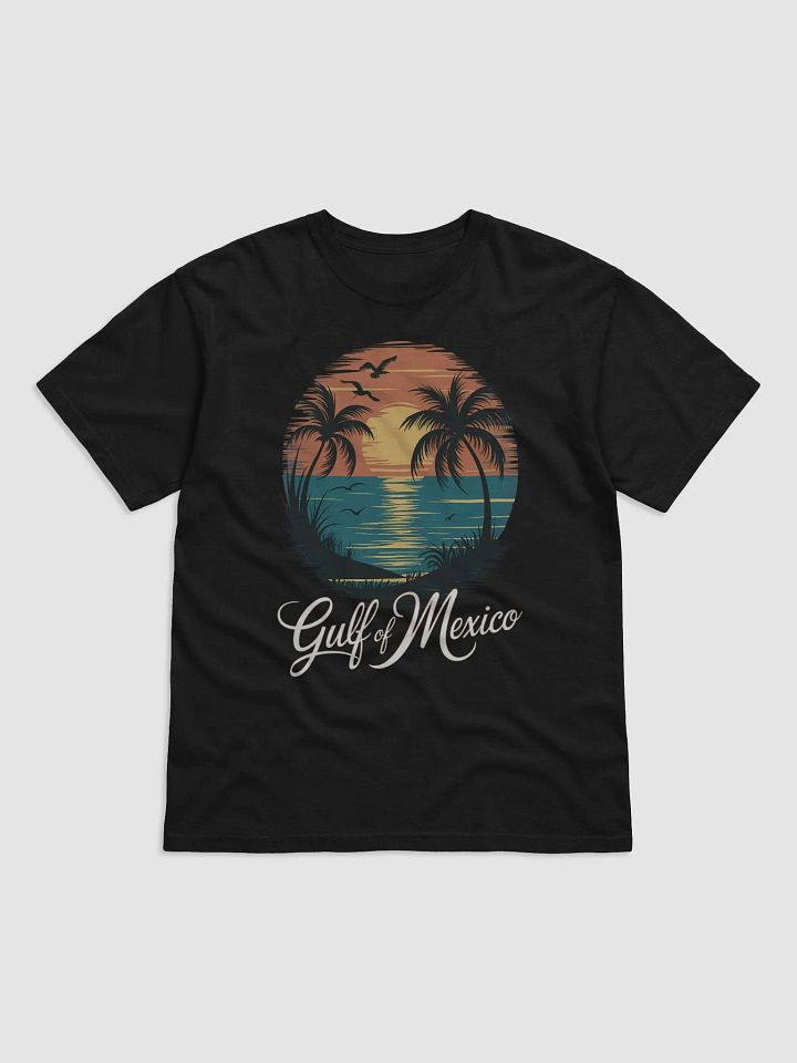 Vintage Gulf of Mexico Sunset T-Shirt – Tropical Beach Palm Tree Graphic product image (4)