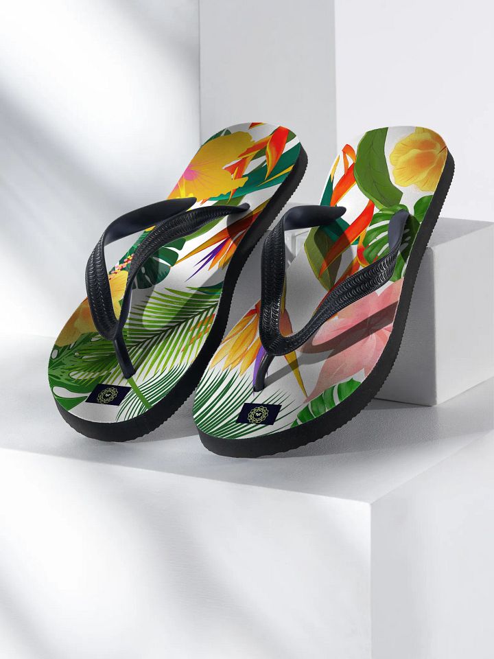 Tropical Blooms Custom Flip-Flops product image (1)