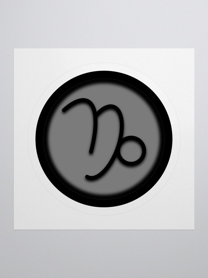 Capricorn Symbol Kiss Cut Stickers product image (3)