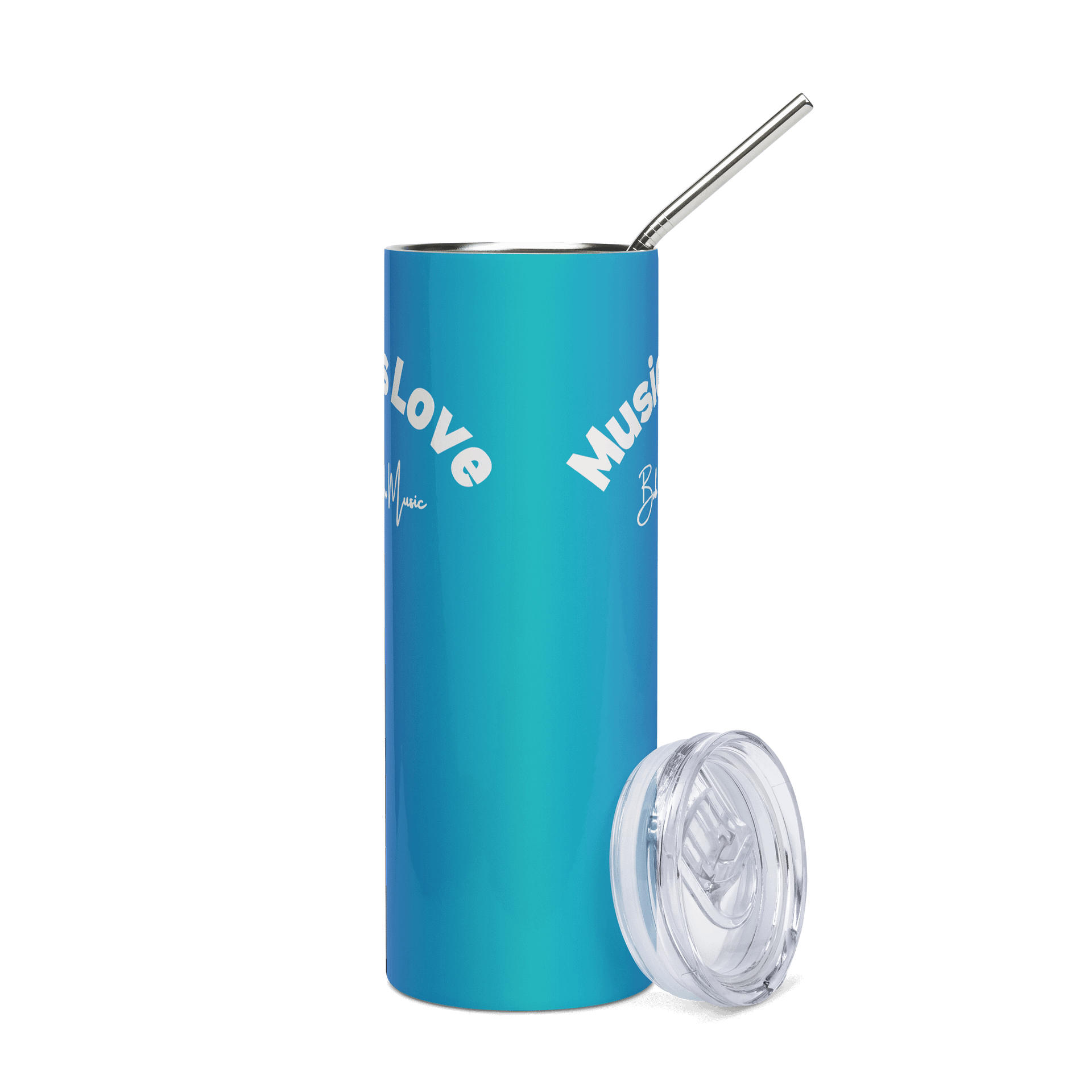 20 oz. Stainless Steel Tumbler w/Straw - Music Is Love product image (10)
