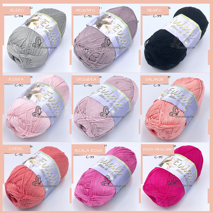 EULALI – Premium Mercerized Cotton Yarn🧶 [100g]100% Mercerized Cotton product image (3)