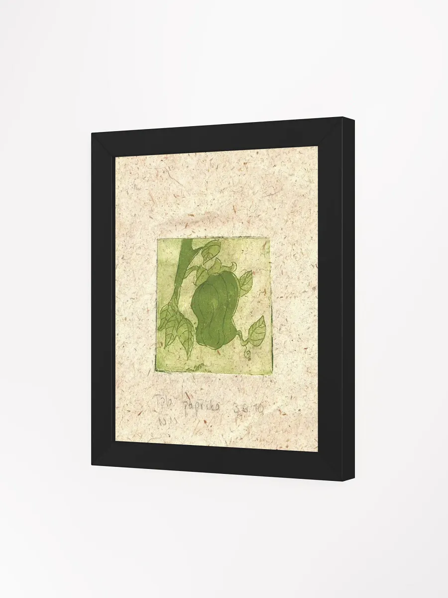 Green Paprika, Botanical Framed Print product image (6)