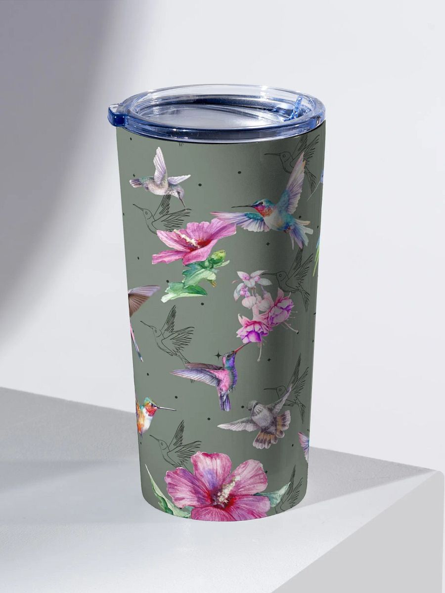 Vibrant Hummingbird Haven Tumbler gift for hummer lovers friends moms ladies product image (2)