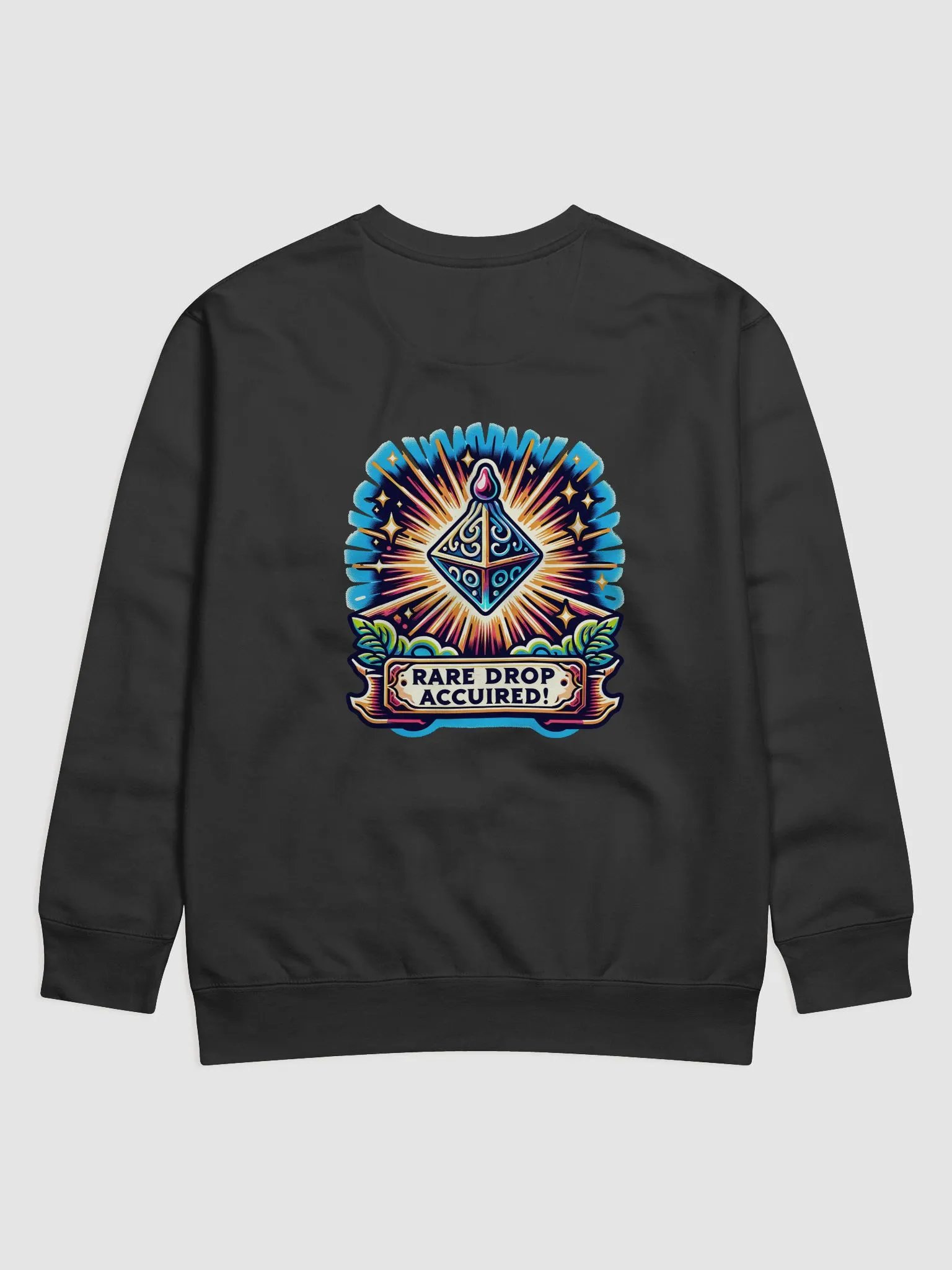 "Rare Loot" Long Sleeve Shirt - RPG-Inspired Apparel for Gamers with Unique Quest Phrases product image (2)
