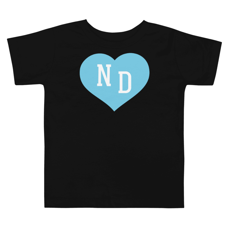 ND Heart Blue Unisex Toddler T-shirt product image (1)