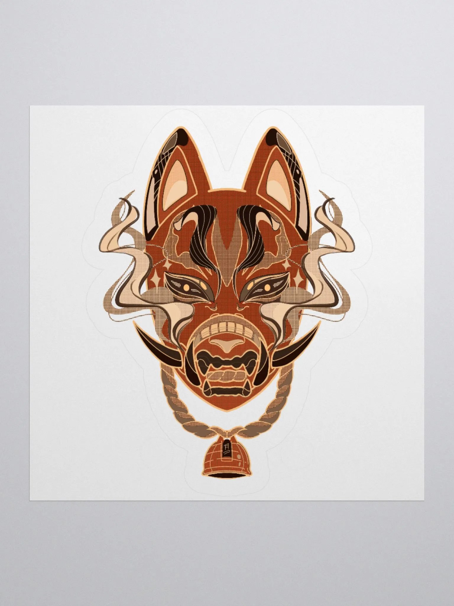 Geometric Dog Head Sticker product image (2)