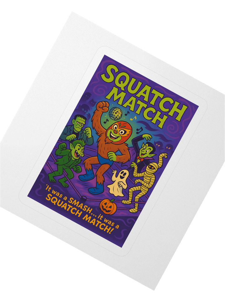 Lil’ Squatch Slam Sticker product image (6)