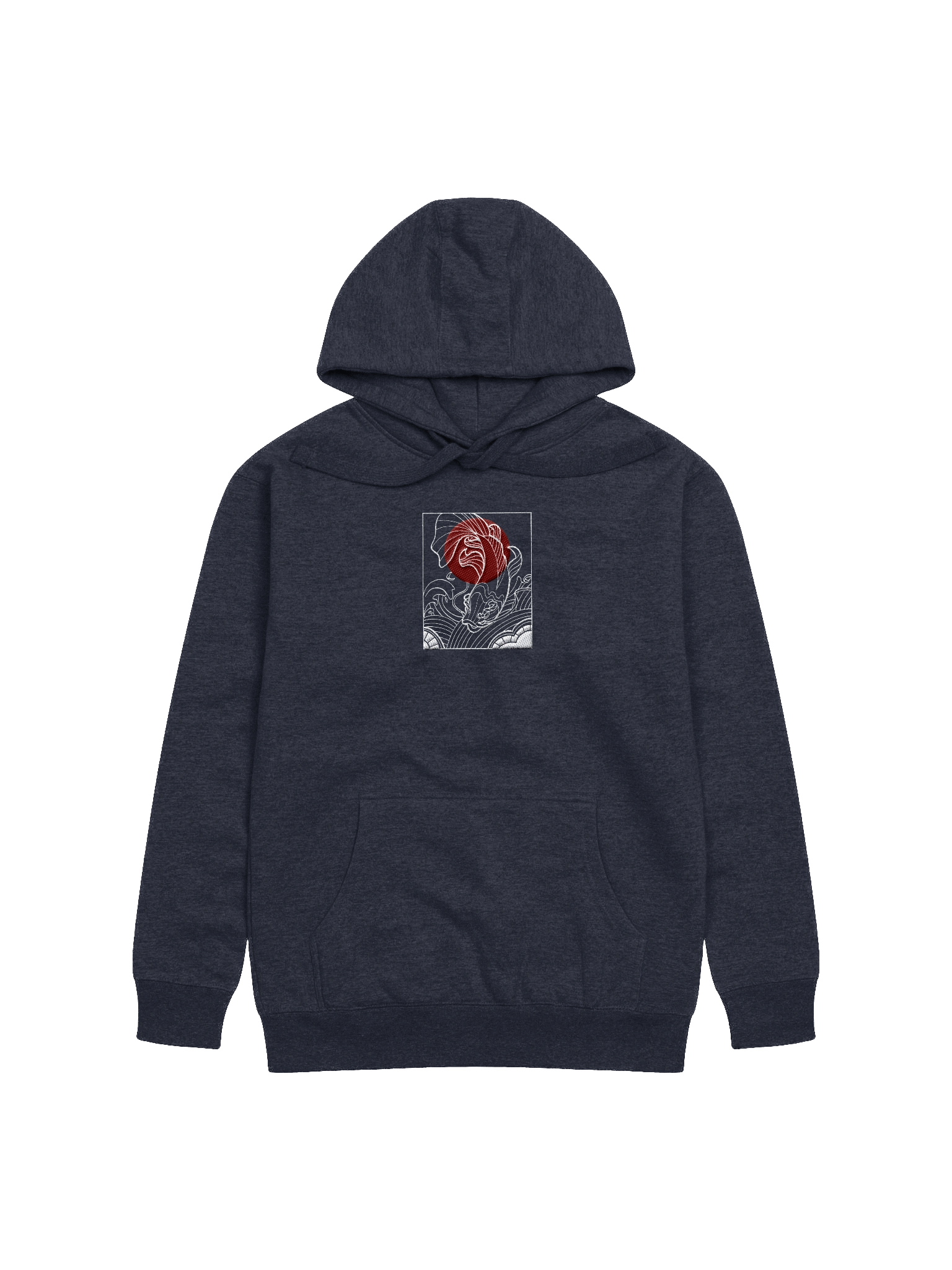 Carpe koï 鯉 Hoodie embroidered product image (3)