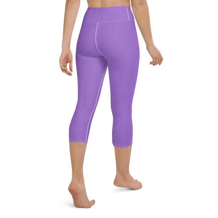 Plain Color Amethyst Yoga Capri Leggings product image (2)