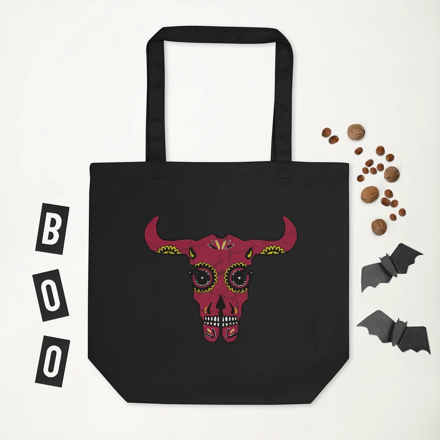 Sugar Cow Skull Canvas Tote product image (3)