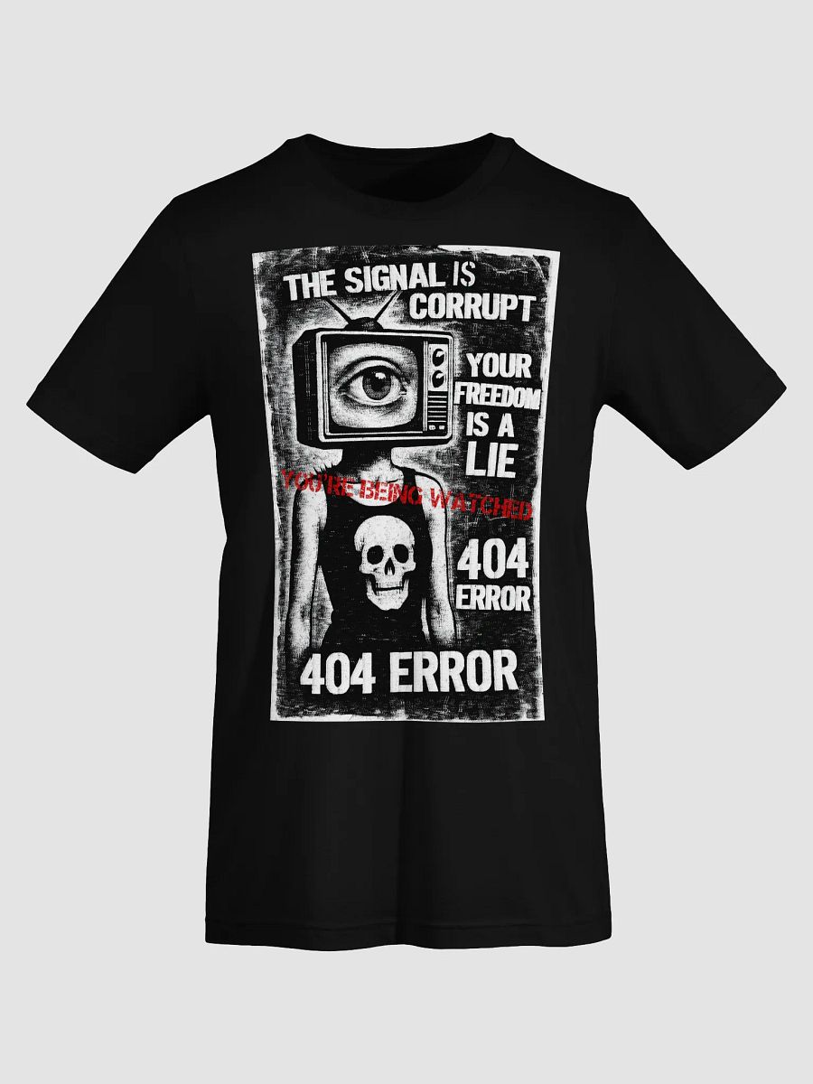 404 Error Tee – The Signal Is Corrupt Punk Graphic product image (9)