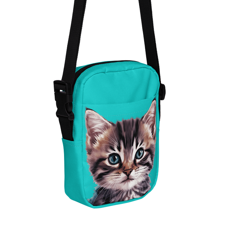 Cat Crossbody Bag Turquoise product image (1)