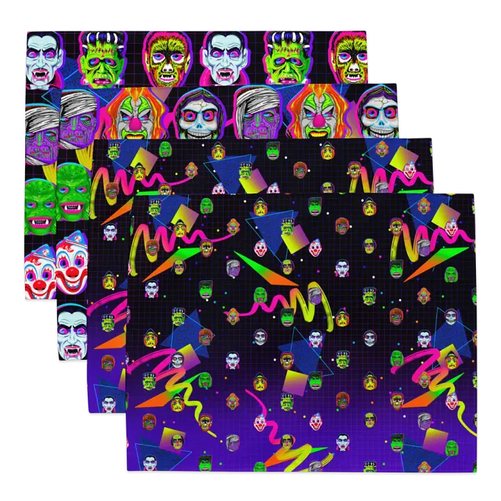 Horror Icons Placemats (Set of 4) product image (2)