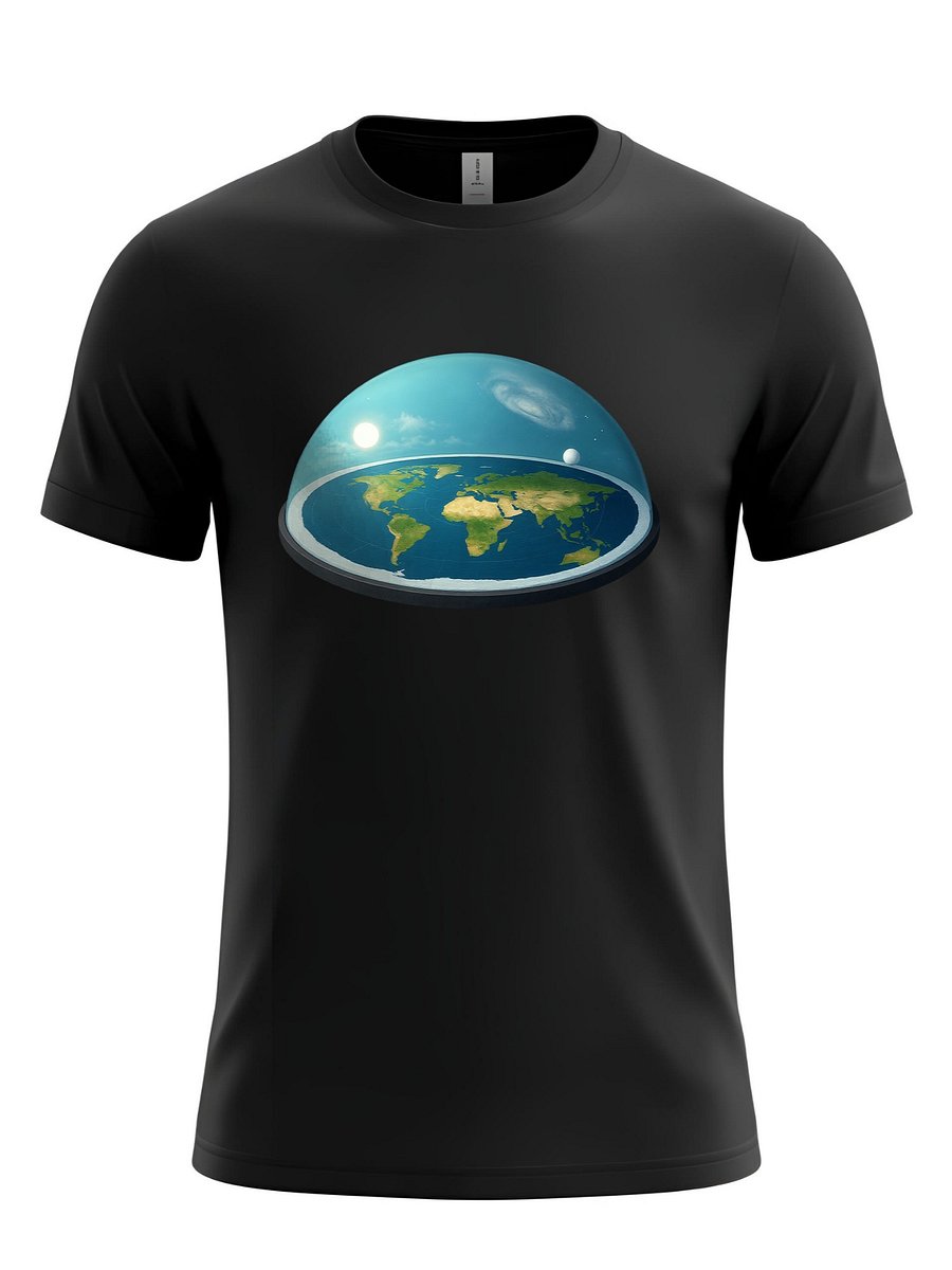 Flat Earth Dome Model - 3D Scientific Visualization T-Shirt product image (1)