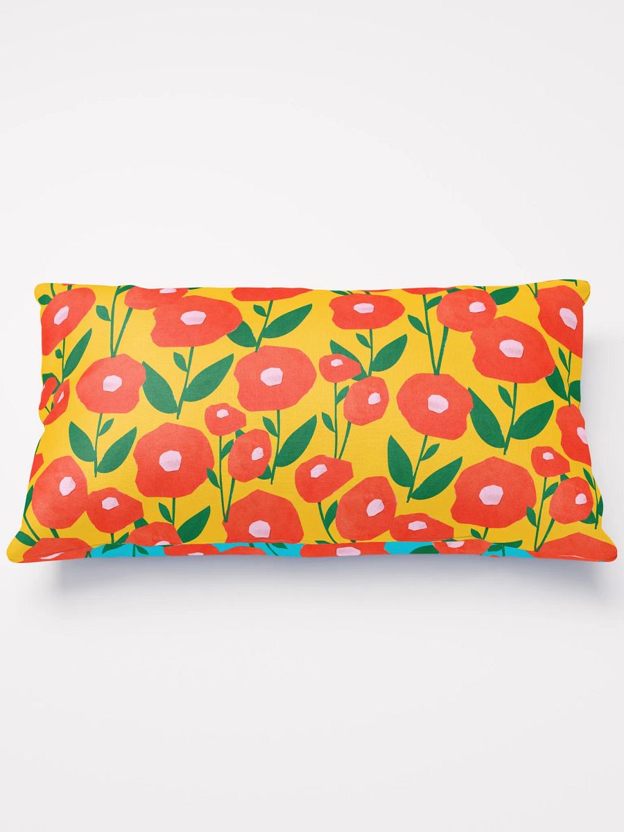 Cheerful Poppy Blooms All-Over Pillow product image (1)