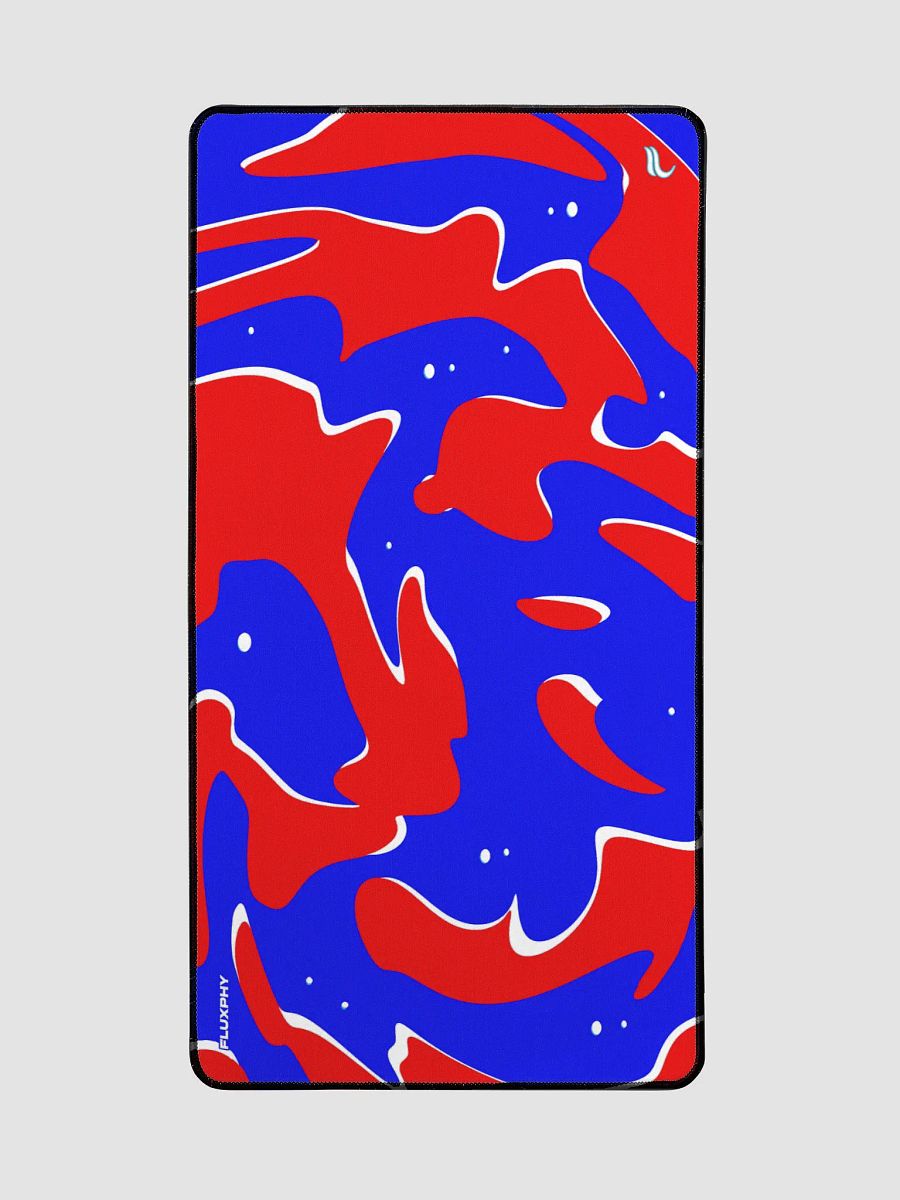 Red Blue Swirl Mousepad by Fluxphy product image (2)