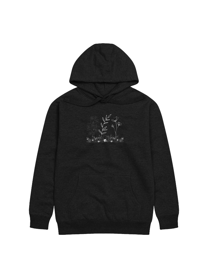 Outlined Flower Embroidered Unisex Hoodie product image (3)