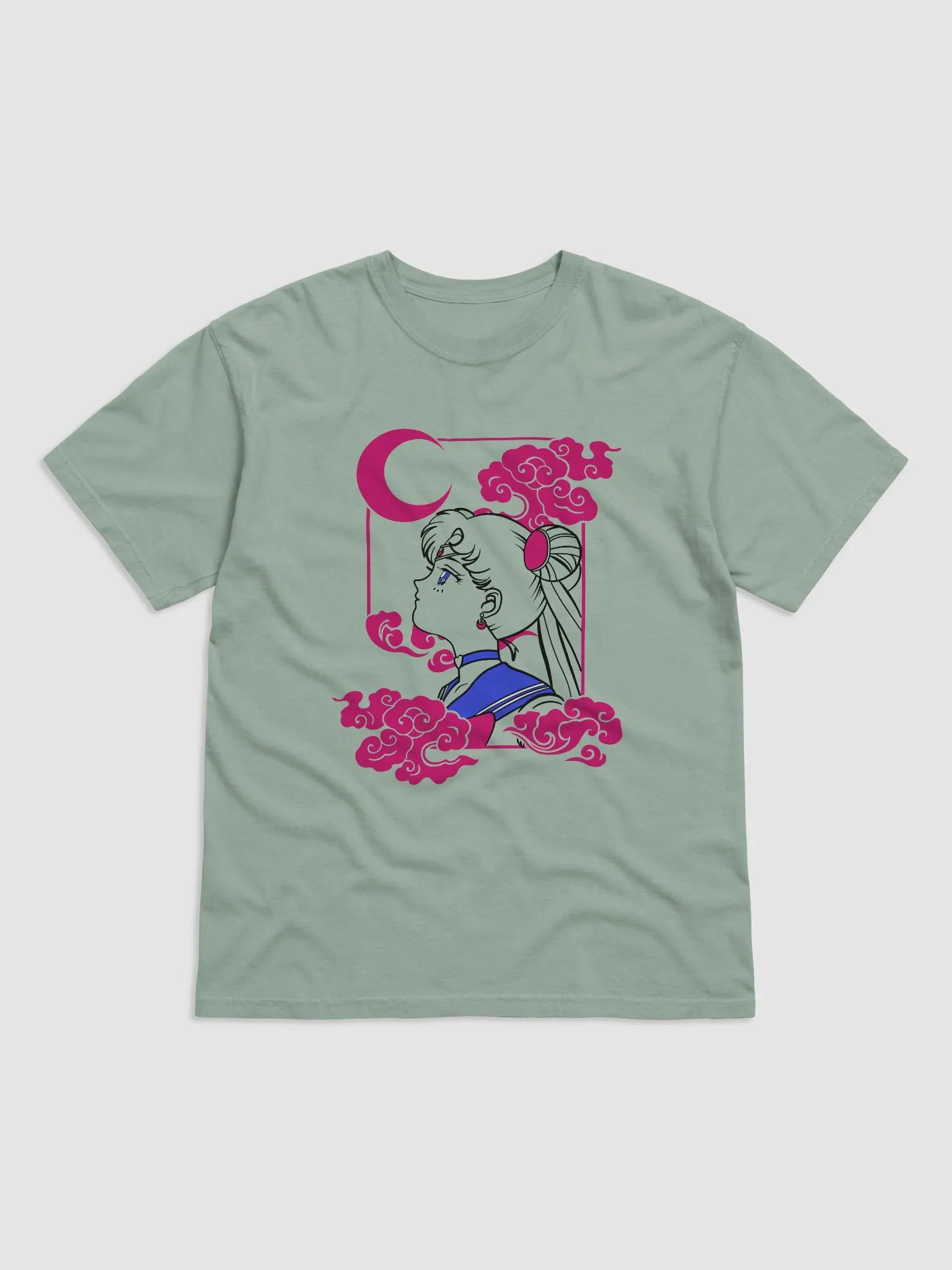 Mysterious Sailor Moon Silhouette Design with Crescent Moon product image (5)