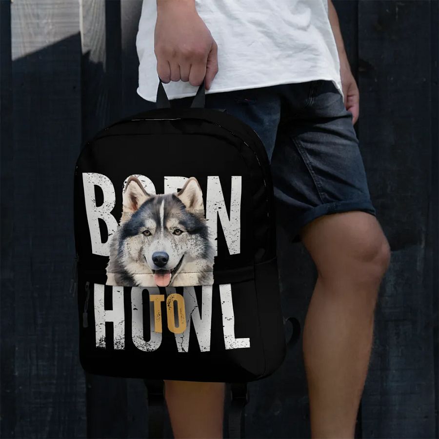 Born To Howl All-Over Print Backpack product image (3)