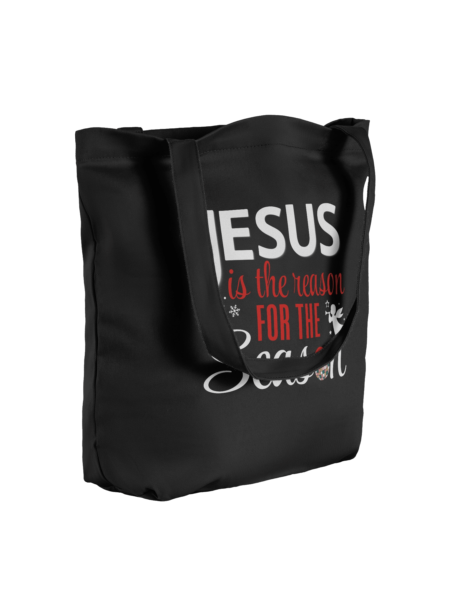 Jesus Is the Reason for the Season | Christian Christmas Tote Bag | Faith Holiday Gift product image (4)