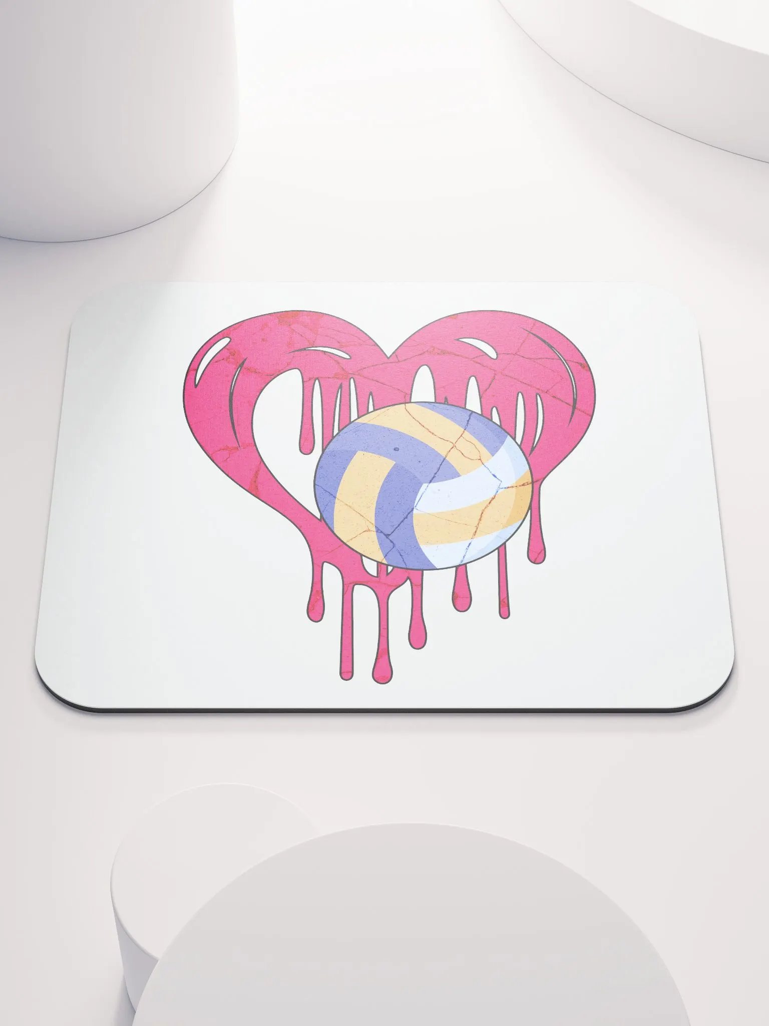Heart Volleyball Mouse Pad product image (1)