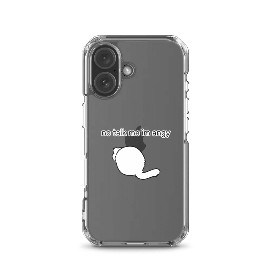 No Talk Manul Angy - Clear iPhone Case product image (1)
