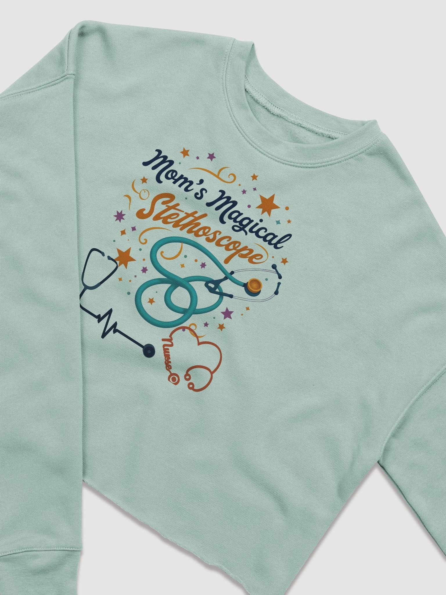 Magical Mom's Stethoscope Crop Sweatshirt product image (5)